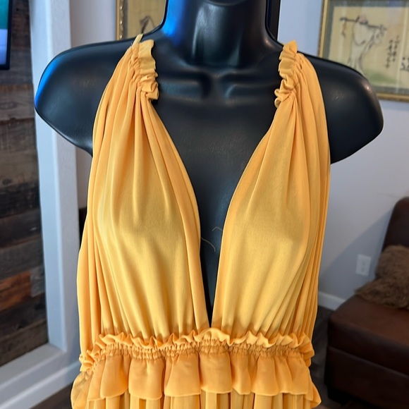 Zara Dress | Yellow | Size M | sleeveless | elastic waist | Never Worn - Picture 1 of 10